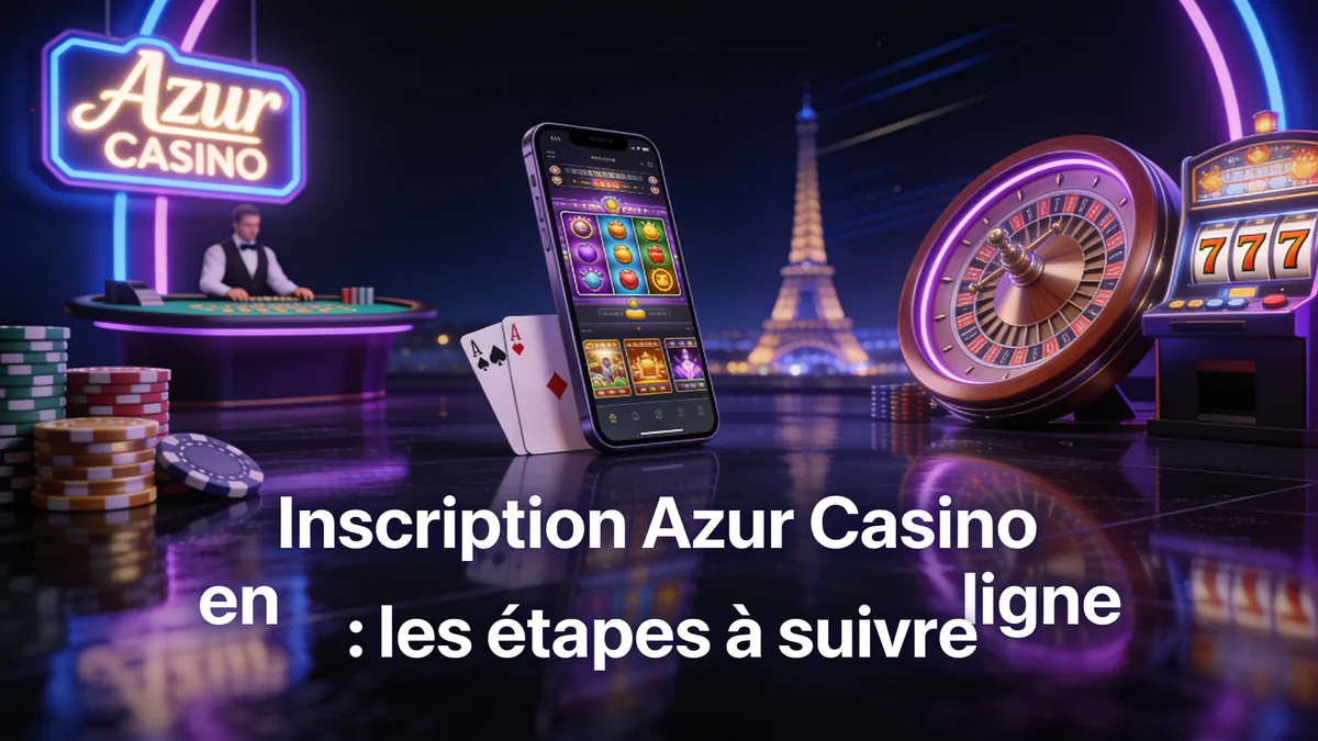 Inscription Azur Casino en ligne : les étapes à suivre : guide azur casino pour les joueurs en France