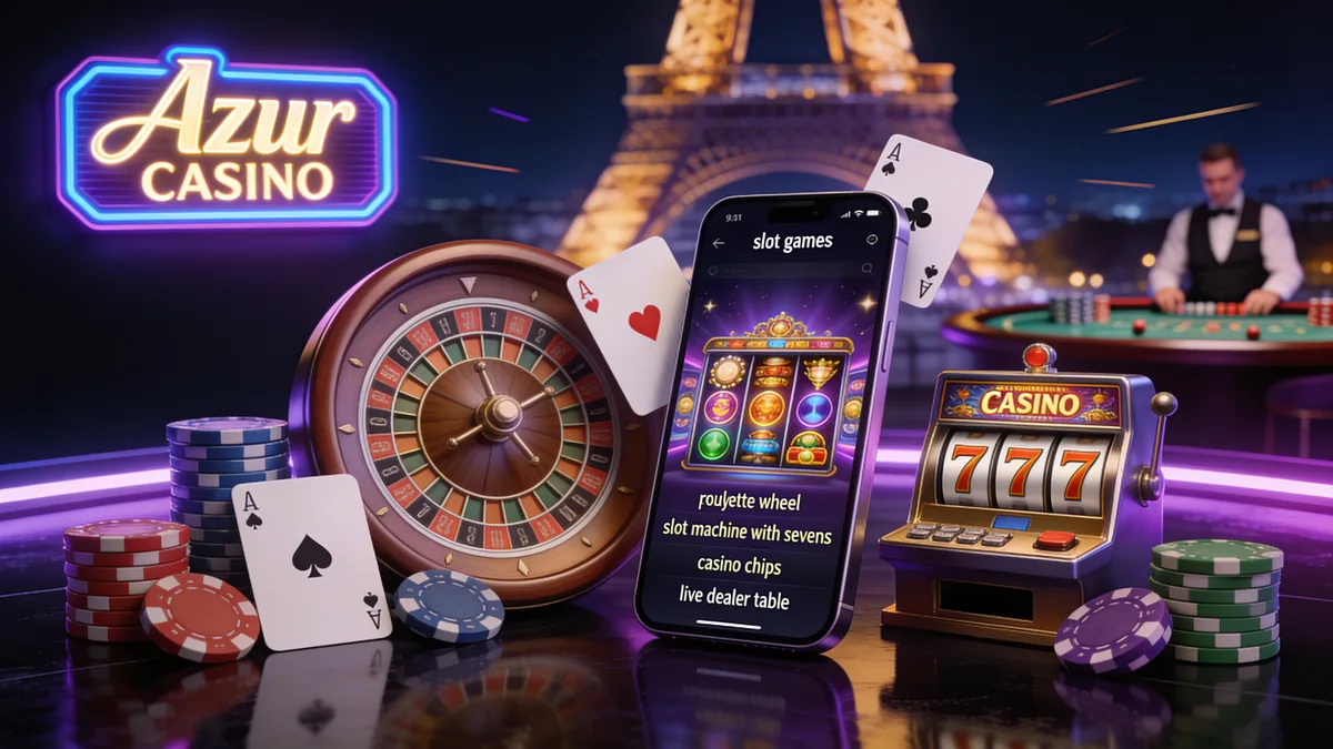 Présentation d'Azur Casino pour les joueurs en France